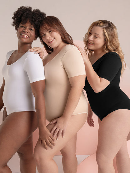 Shapermint Essentials All Day Every Day Short Sleeve Bodysuit