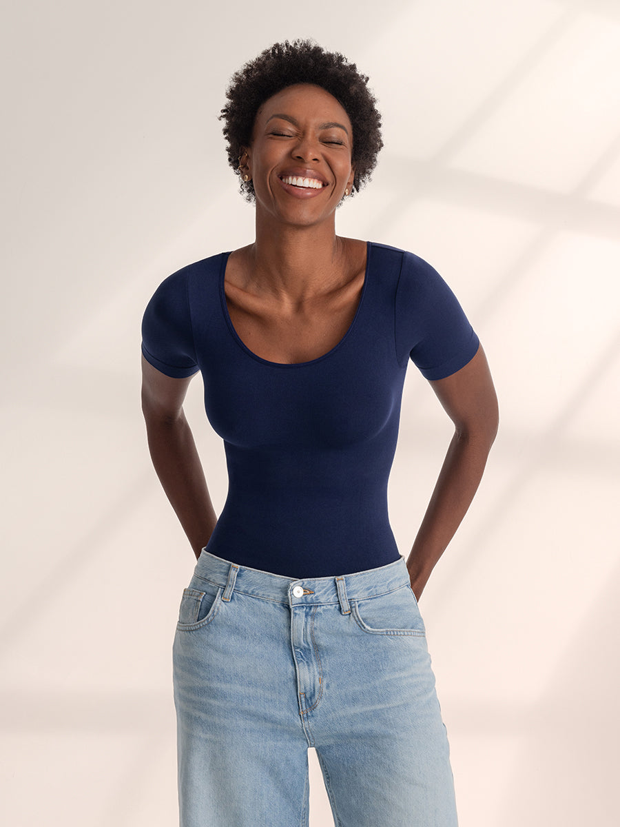 Shapermint Essentials All Day Every Day Short Sleeve Shaping T-Shirt