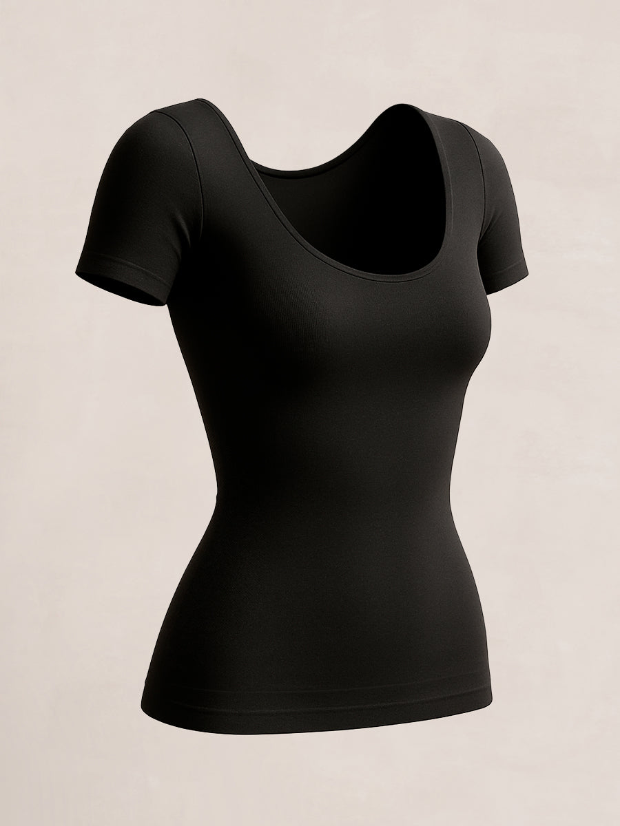 Shapermint Essentials All Day Every Day Short Sleeve Shaping T-Shirt