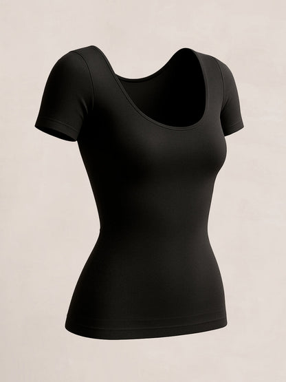 Shapermint Essentials All Day Every Day Short Sleeve Shaping T-Shirt