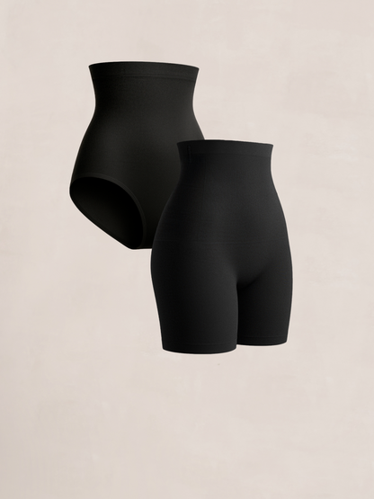 Bundle Shapermint Essentials - 1 High Waisted Shaper Panty + 1 High Waisted Shaper Shorts